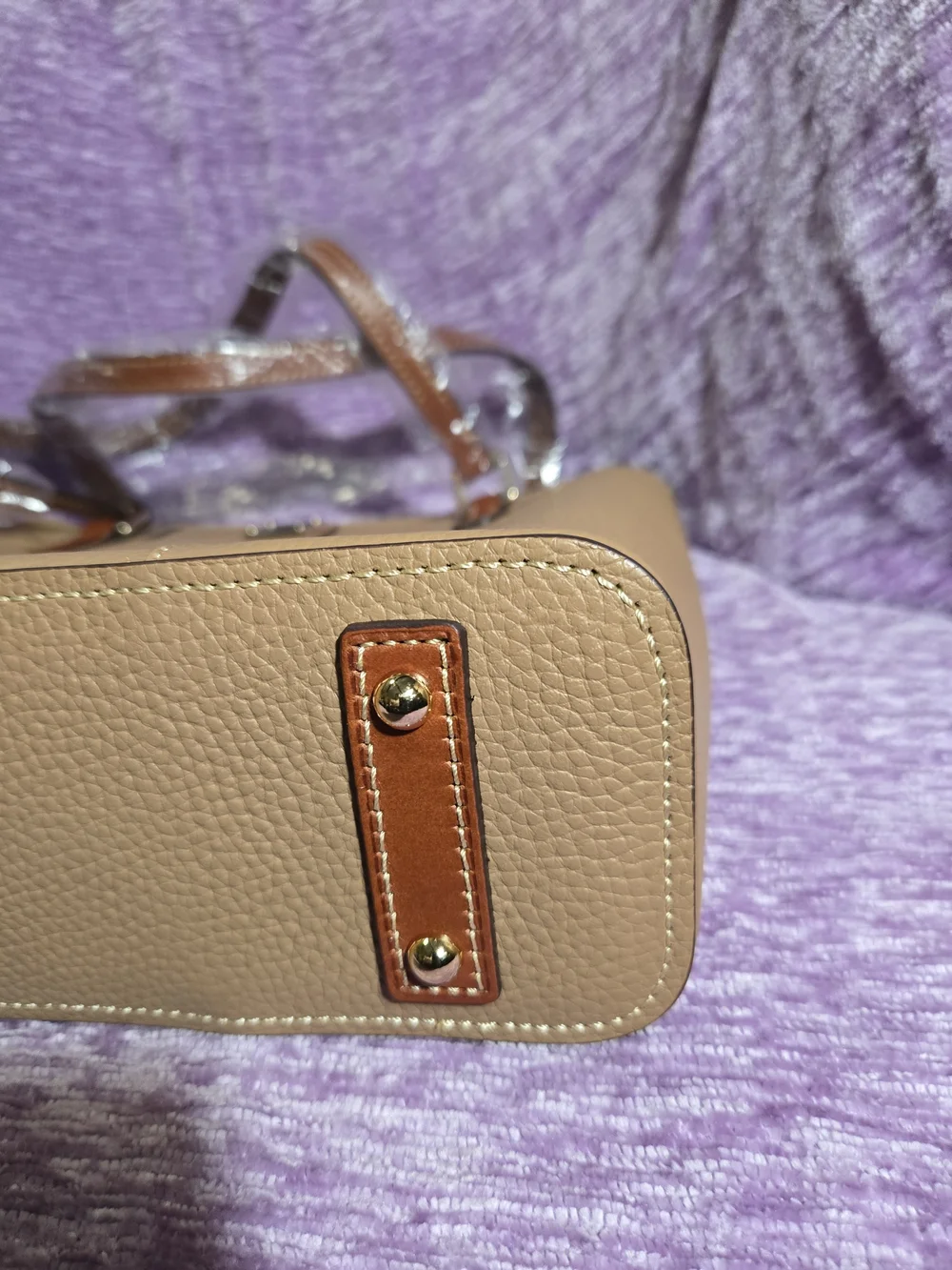 Dooney & Bourke. Small Lexington. Desert.Pebble Leather Shoulder Tote Bag. NWT